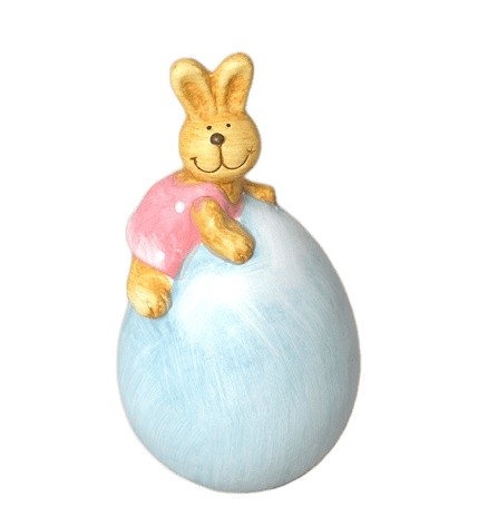 Zajíc v šatech na vejci v19cm mix barev - Dekorace a domácnost Dekorace Velikonoce